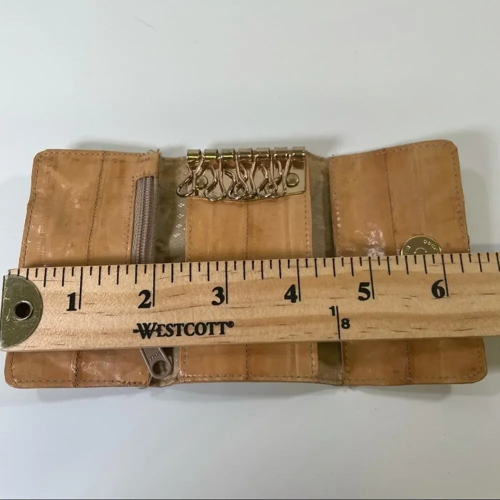 Vintage Eel leather mini wallet